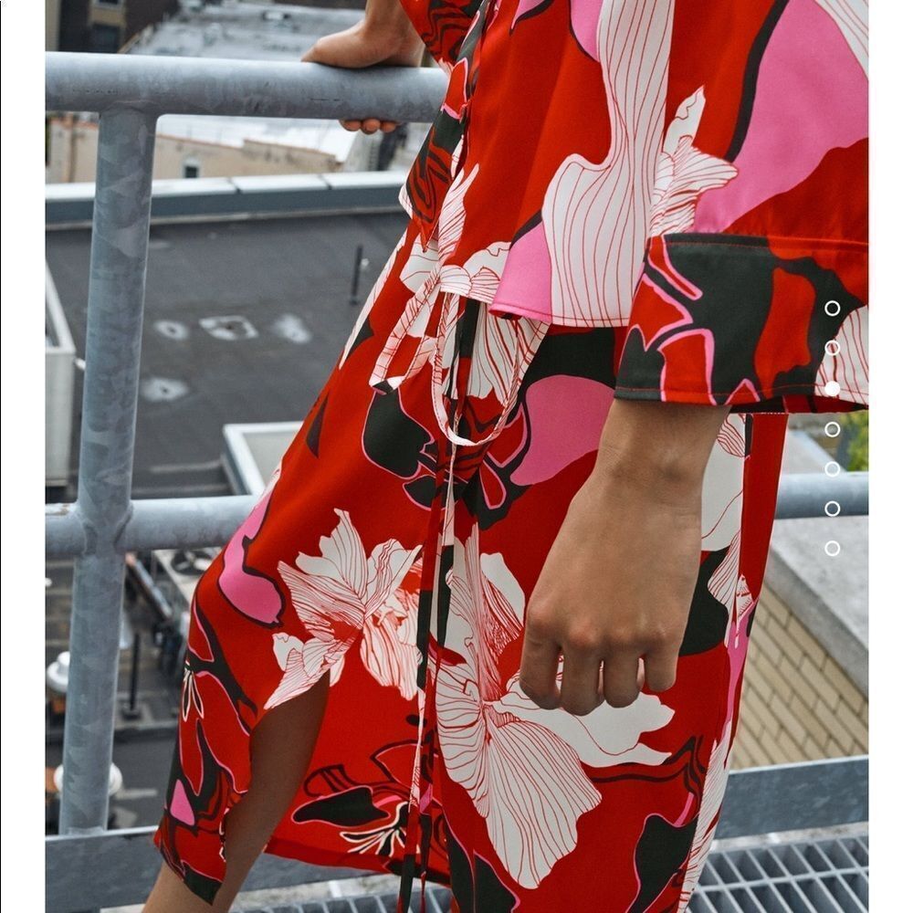 Zara floral print cropped shirt - Picture 4 of 6